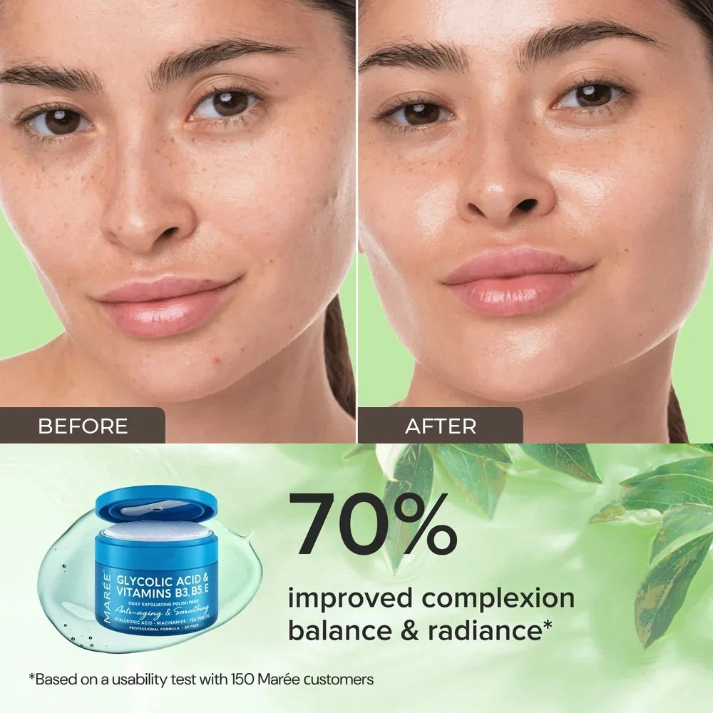 Disques exfoliants à l'acide glycolique