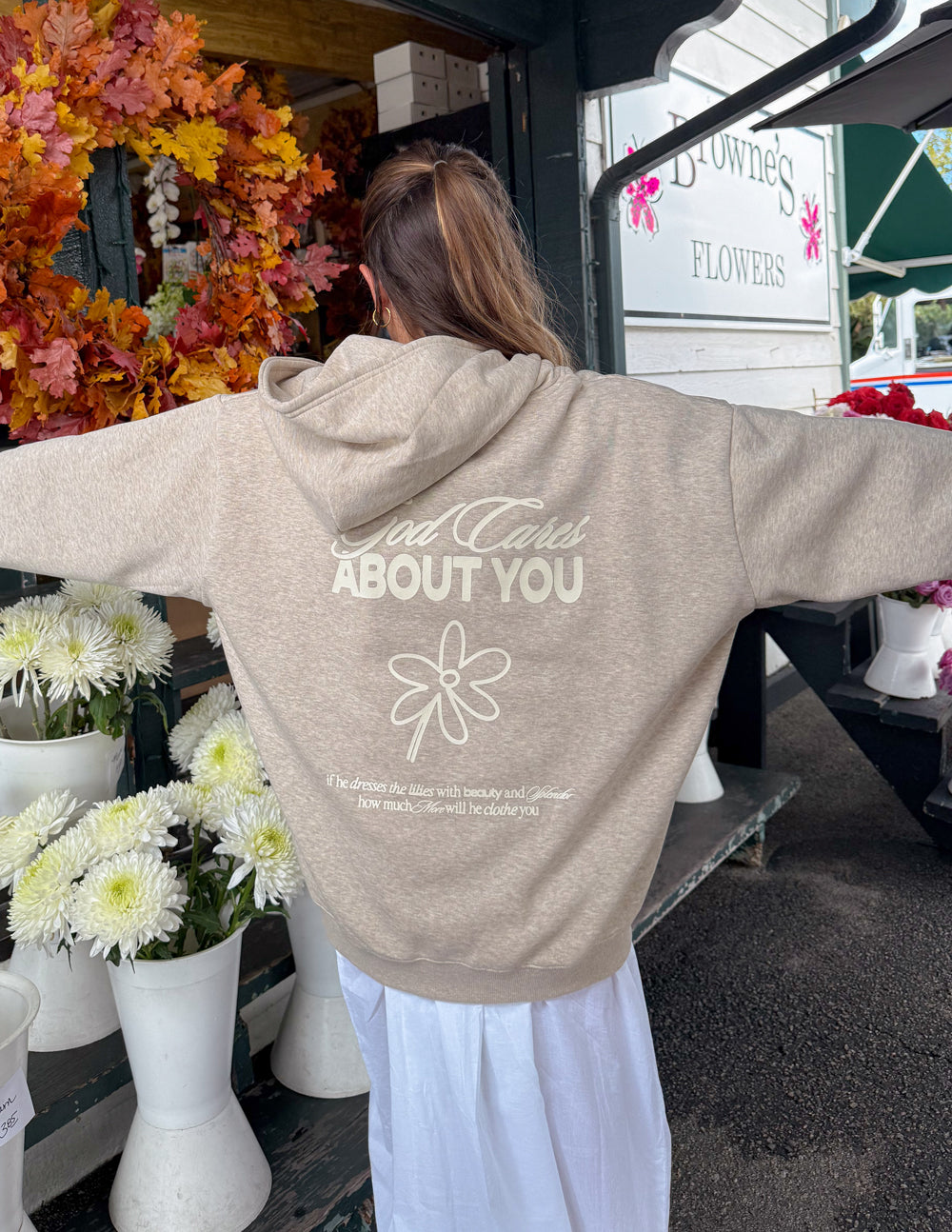 Sweat à capuche unisexe « Dieu tient à toi »