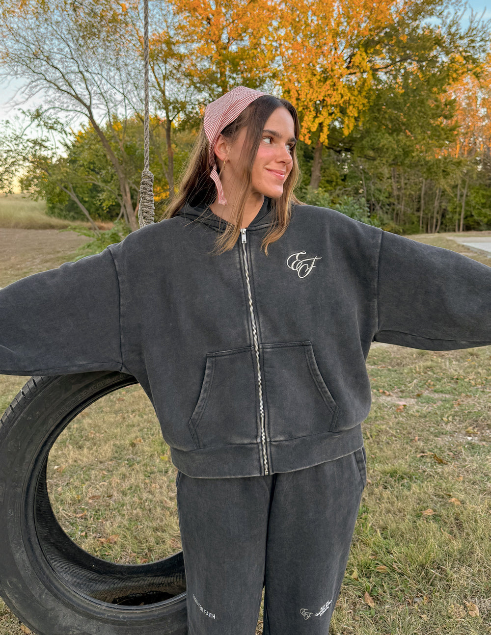 Sweat à capuche zippé intégralement Dieu des miracles