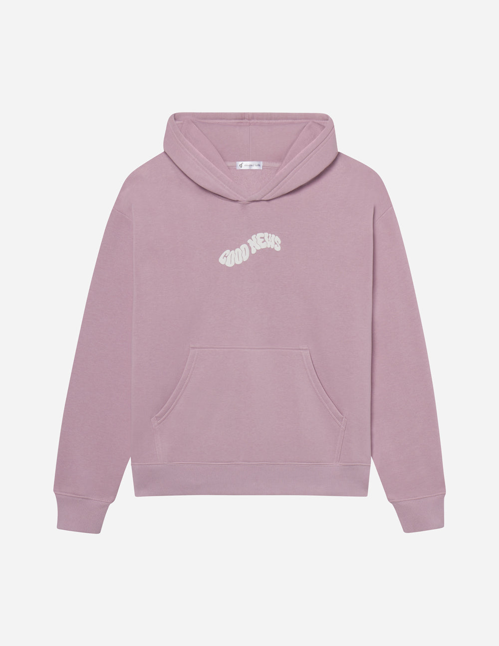 Bonne nouvelle, sweat à capuche rose unisexe