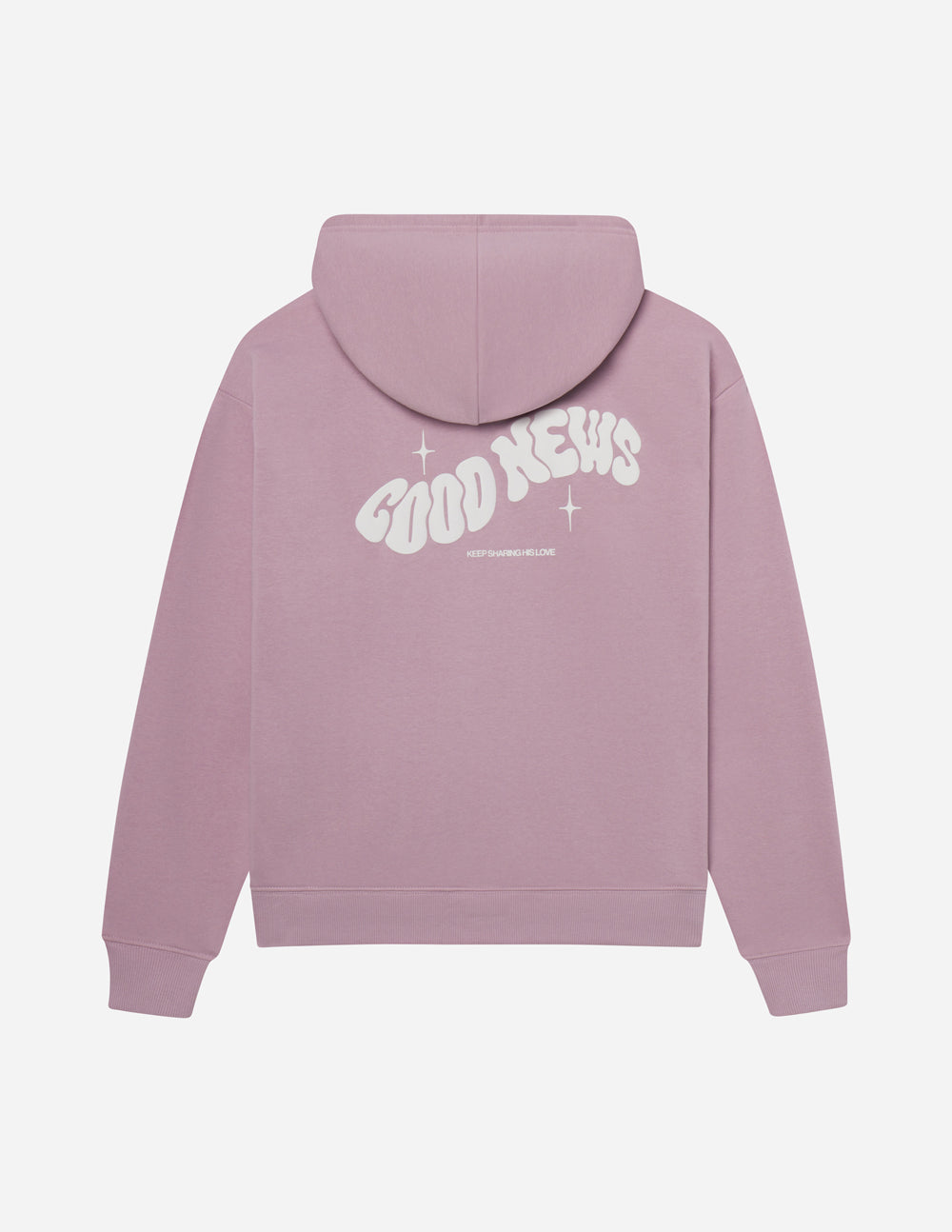 Bonne nouvelle, sweat à capuche rose unisexe