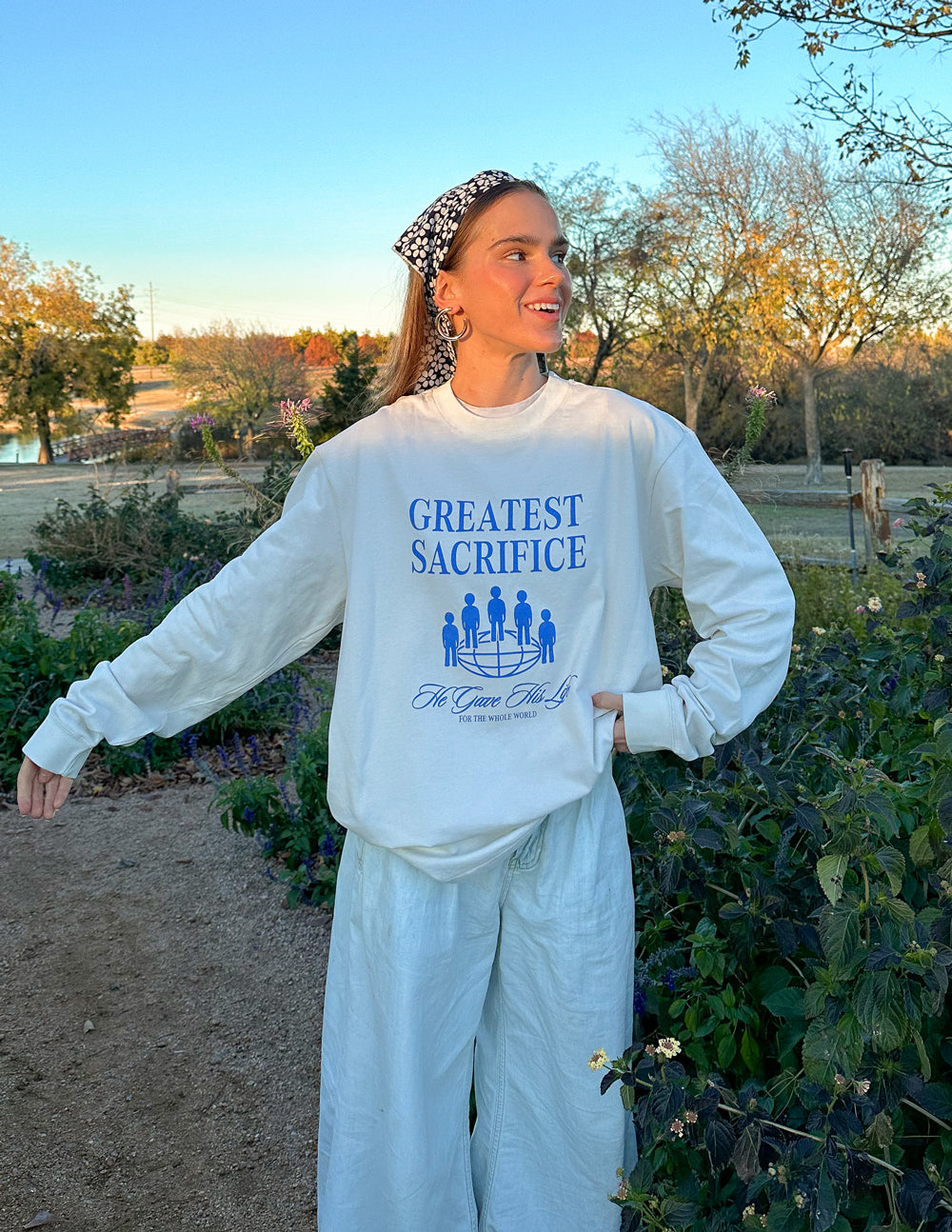 T-shirt Unisexe Greatest Sacrifice LS