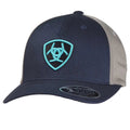 Casquette ARIAT Turquoise Outline Shield (Marine/Gris)
