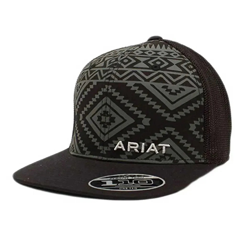 Casquette Trucker ARIAT Aztec (Noir/Gris)