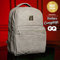 Sac de ville en cuir gris