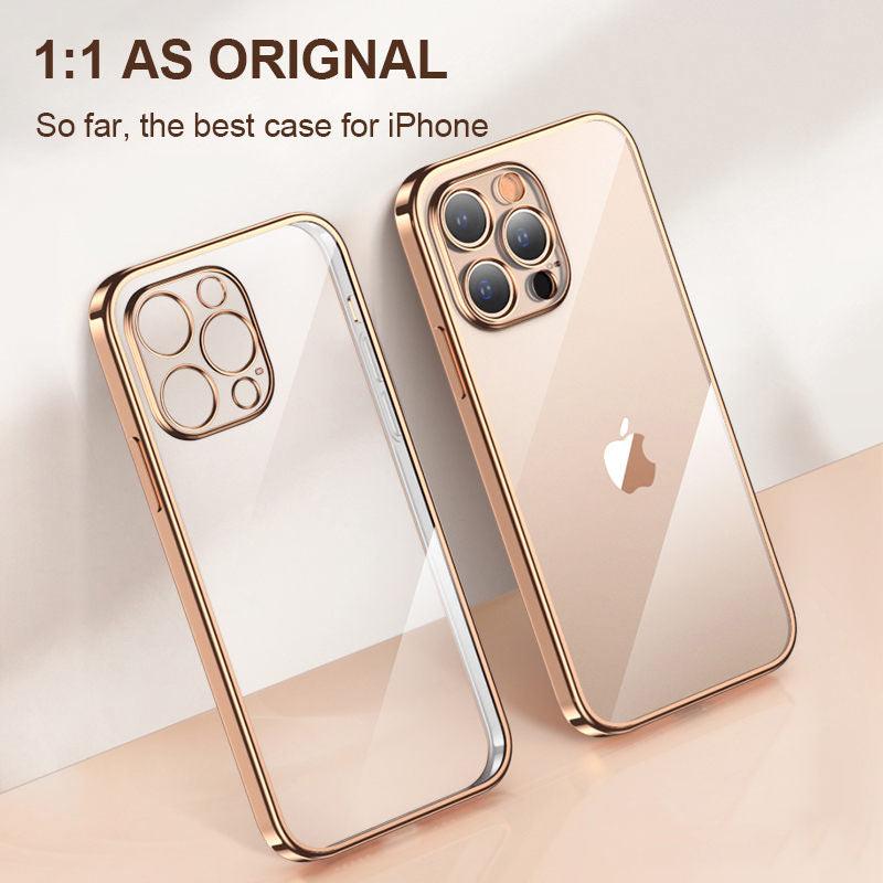 Coque Souple Transparente et Élégante Unisexe pour iPhone 13 Pro Max 12 11 13Pro 14 Coque de Protection Ultra Fine Antichoc Luxe pour iPhone