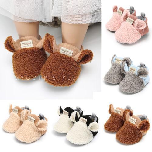 Nouvelle Mode Chaussures de Ramper pour Tout-Petits Nouveau-Nés Garçons Filles, Chaussons en Coton, Premiers Pas