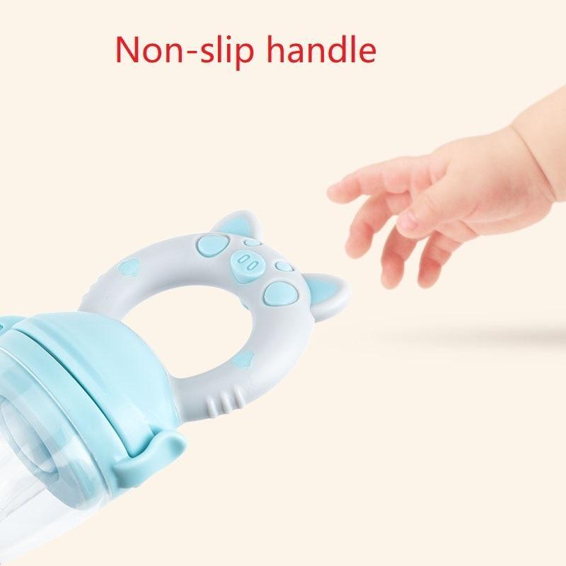 Sucette Distributrice Bébé en Silicone Animaux Dessin Animé Tétine pour Nourrisson Support Grignoteur Fruits Nouveau-né Sucette Silicone Embout Tétine