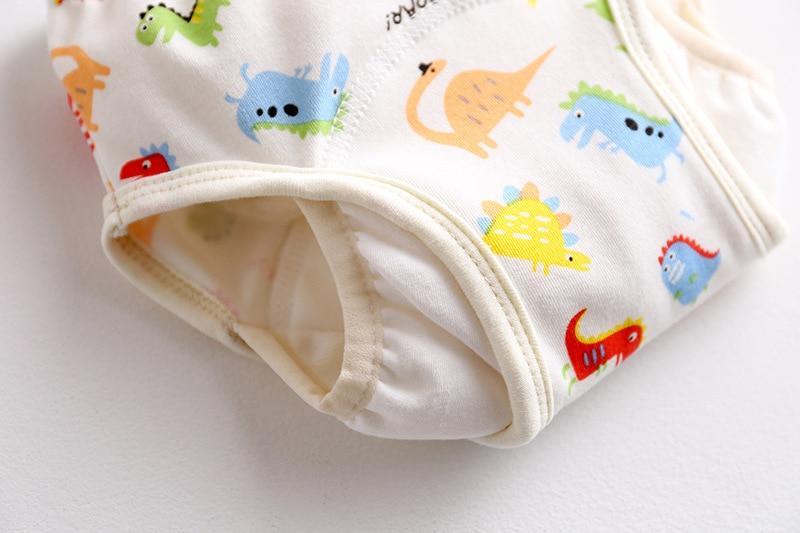 Couches lavables pour bébé à 8 couches, culotte d'apprentissage réutilisable, couche en tissu lavable, culotte imperméable avec côtés anti-fuite