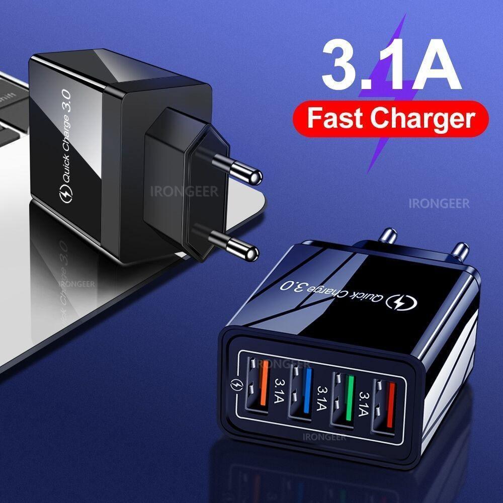 Chargeur USB portable Quick Charge 3.0 4.0 QC3.0 Accessoires de téléphone portable à charge rapide