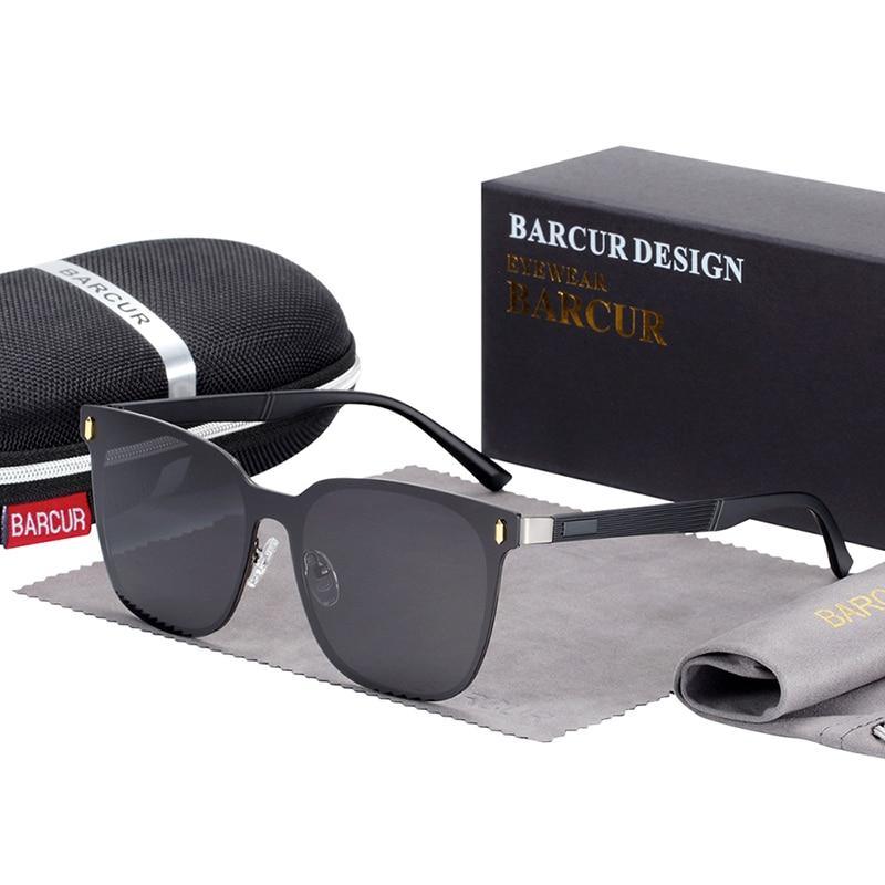 Nouvelles lunettes de soleil carrées polarisées de luxe élégantes pour hommes et femmes avec protection UV400