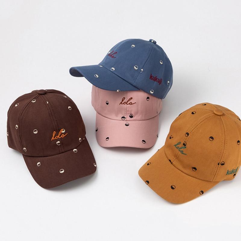 Joli chapeau en coton pour bébé, casquette de baseball réglable pour enfants, chapeau de soleil hip-hop avec fermeture snapback