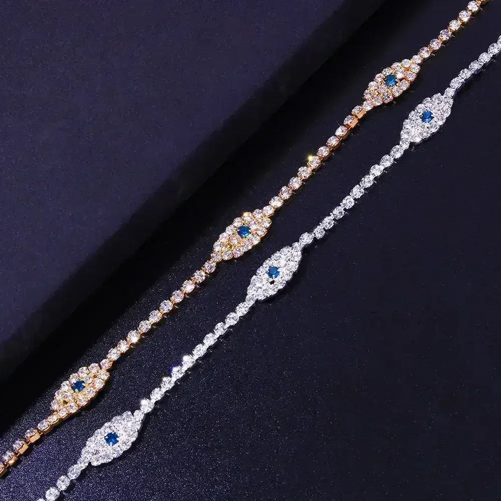 Cheville vintage Bule Evil Eye Bracelet de cheville pour femme | Femstylo