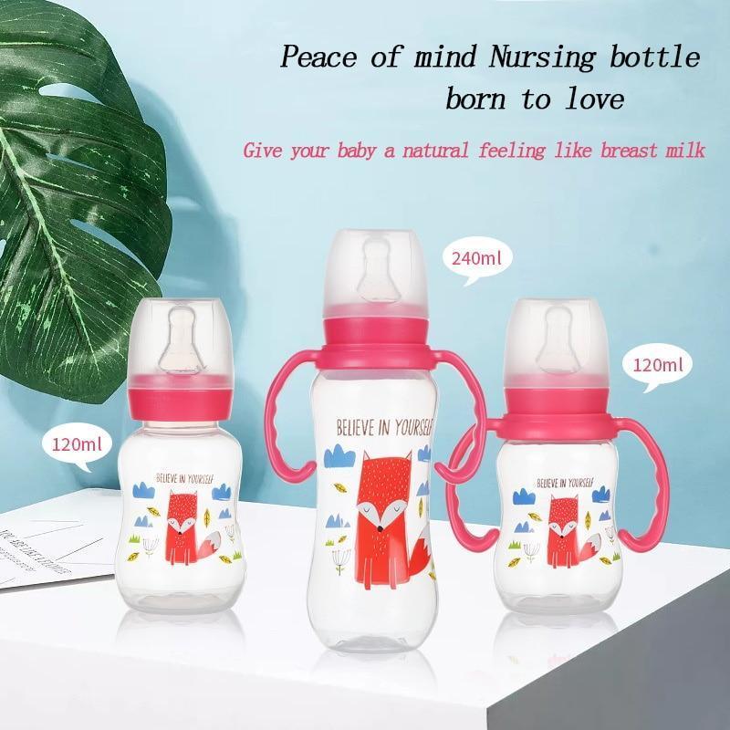 Biberon Durable pour Bébé, Tasse d'Alimentation avec Poignée, Tétine de Haute Qualité