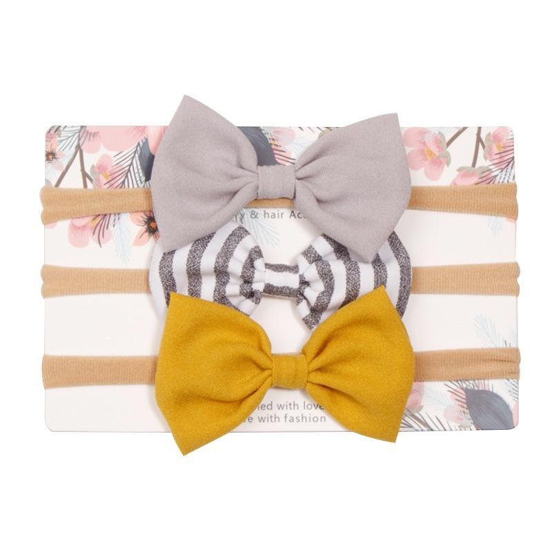 Bandeau Bébé Fille, Élastique Bébé, Accessoires Cheveux Enfants, Ensemble Nœuds Pour Bébés Filles