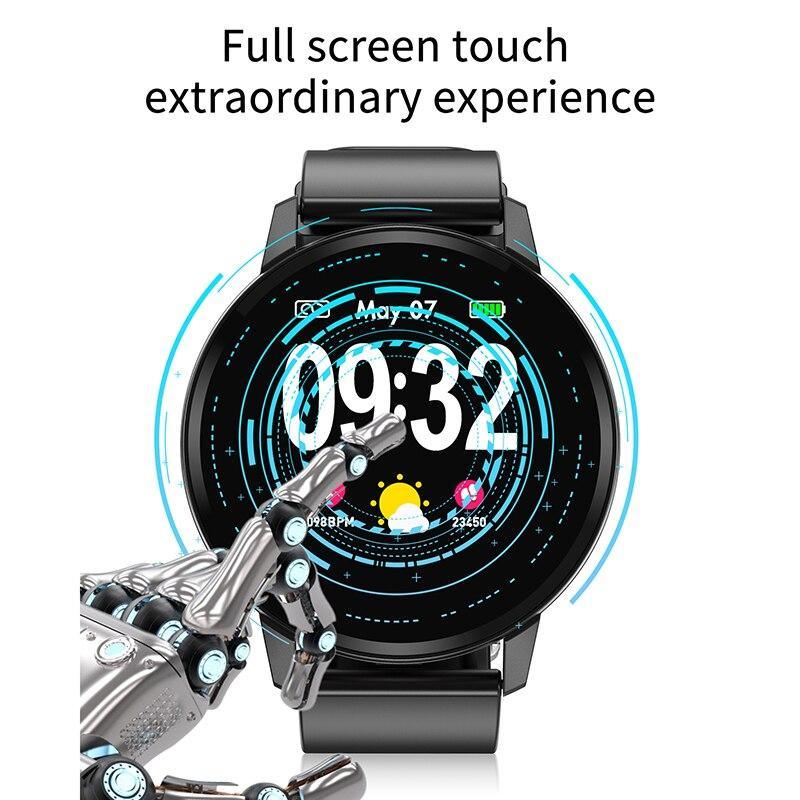 Nouvelle montre-bracelet intelligente décontractée pour hommes et femmes, moniteur d'activité physique de luxe de marque, étanche, au design moderne et luxueux