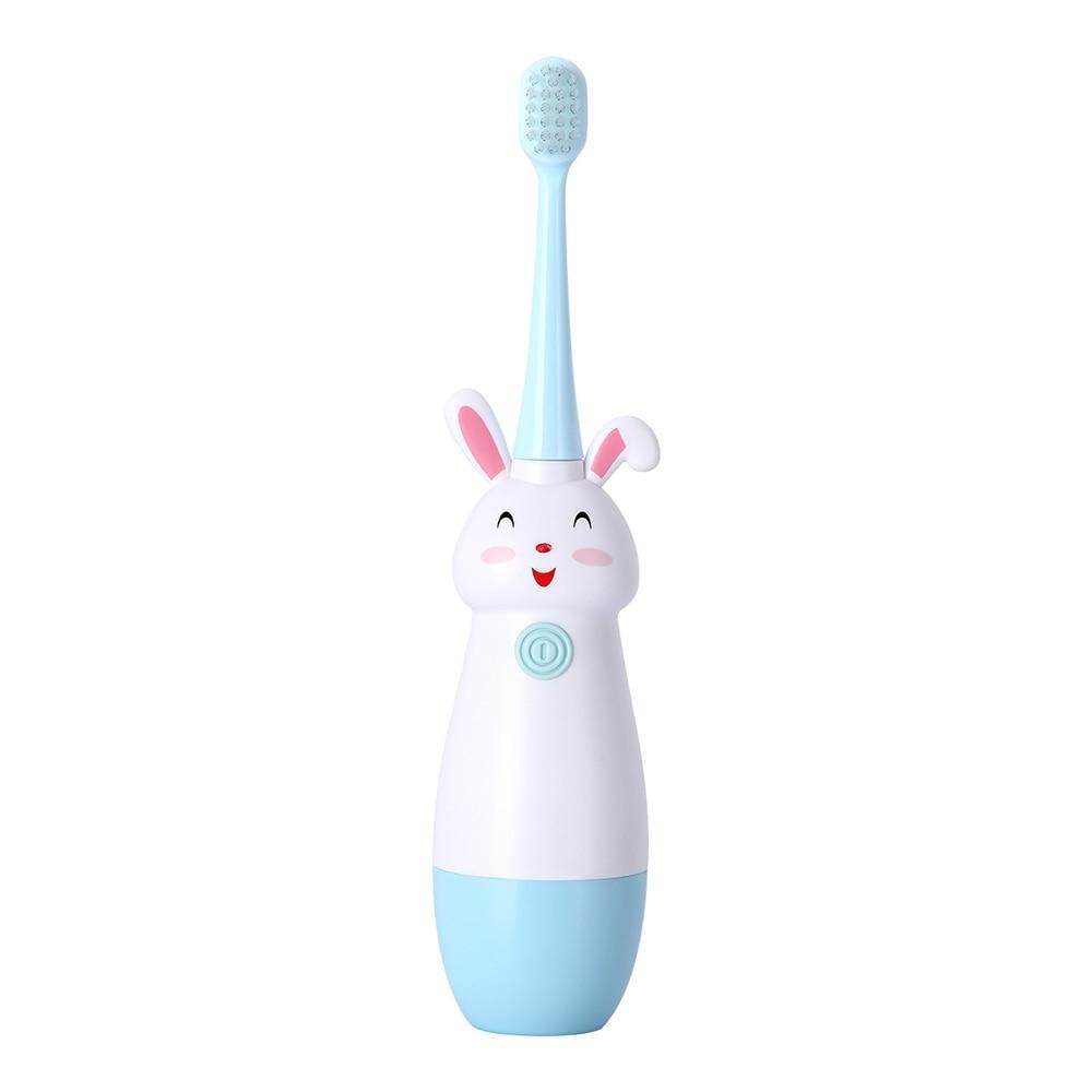 Nouvelle brosse à dents électrique à motif de dessin animé, brosse à dents électrique pour enfants avec tête de rechange souple, brosse à dents vibrante pour garçons et filles de 3 à 13 ans, étanche IPX7, cadeau de Noël pour enfants
