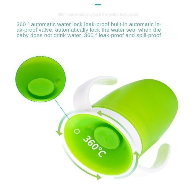 Bébé 240ml Anti-fuite Rotatif Tasse Magique Bébé Apprentissage Boire Tasse Enfant Bouteille D'eau