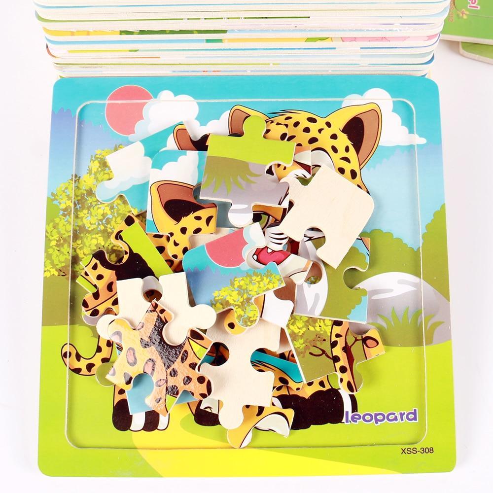 38 modèles de puzzles en bois, jouets animaux/véhicules pour bébés de 2 à 6 ans, jouets éducatifs précoces pour enfants