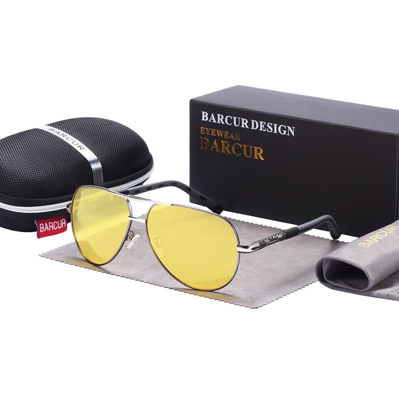 Lunettes de Vision Nocturne Originales Luxueuses et Élégantes, Lunettes de Conduite de Nuit de Marque de Luxe Pour Femmes et Hommes Avec Protection UV400