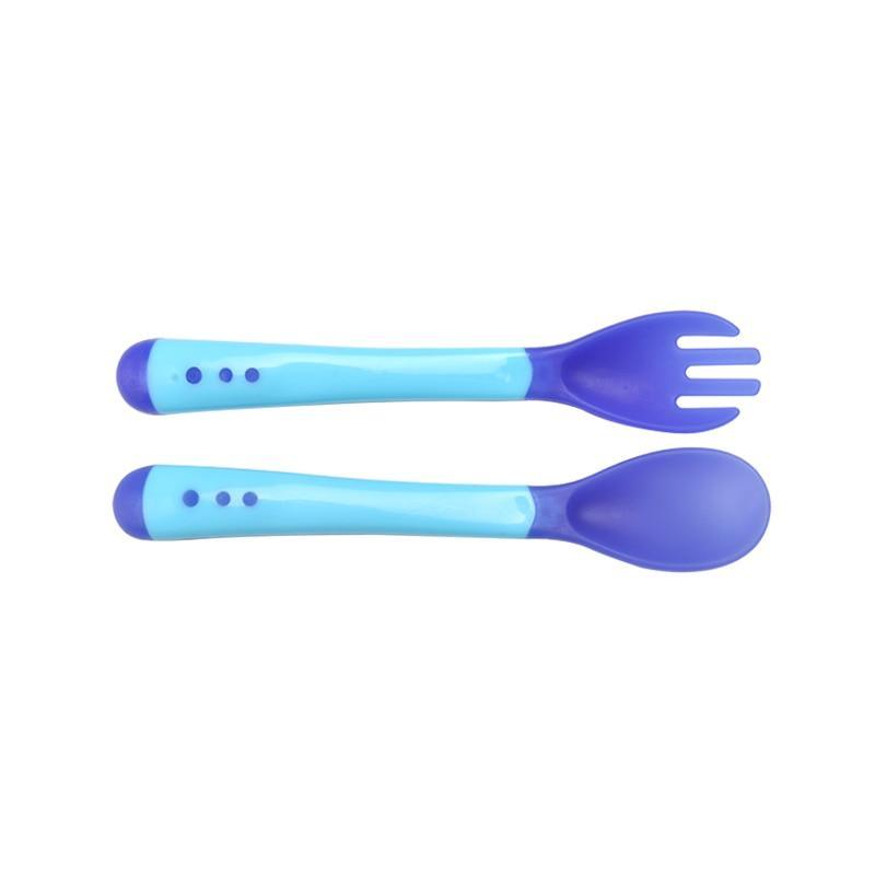 Ensemble unique cuillère et fourchette pour l'apprentissage de l'alimentation des nouveau-nés, facile à prendre en main pour les repas des enfants, couverts, fourchettes d'alimentation