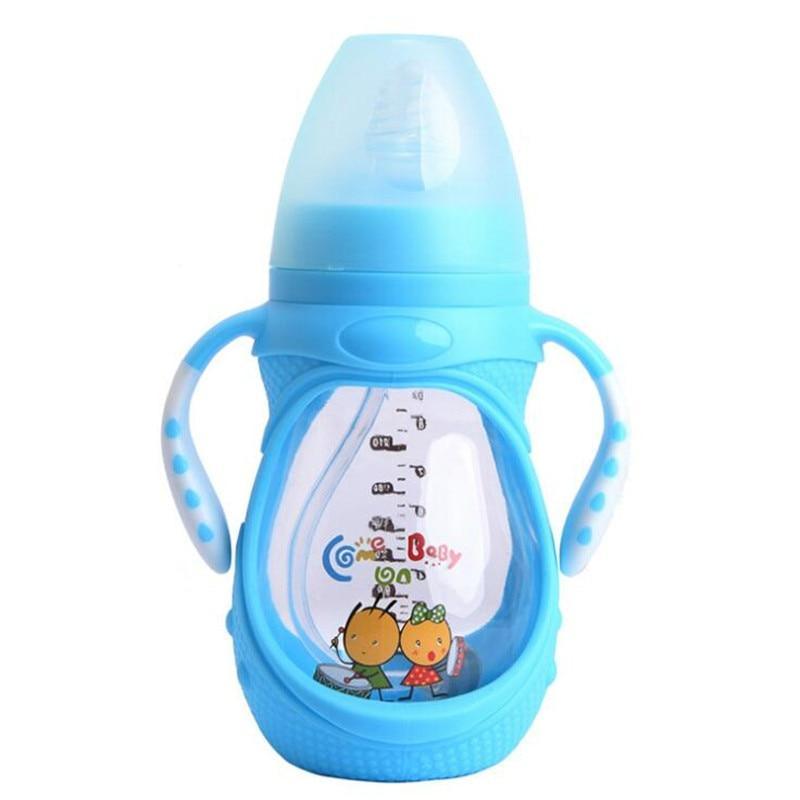 Biberon en verre avec tétine en silicone pour bébé