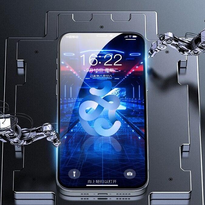 Protections d'écran en verre trempé HD pour iPhone 12 12 Max/12 Pro Film avant iPhone X 6/6s 7 8 11 Pro Max Protection d'écran transparente hautement résistante aux rayures en verre de protection plein écran pour iPhone