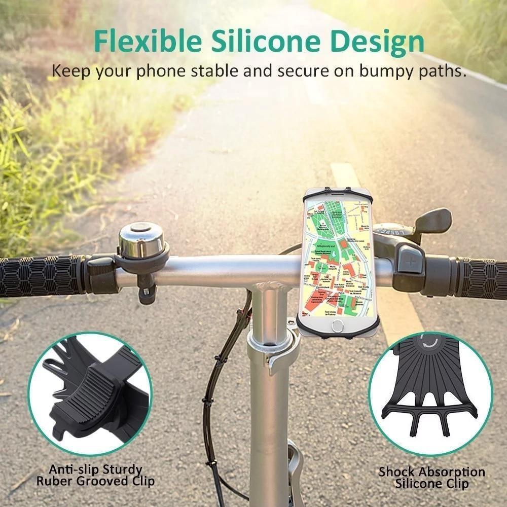 Support de Téléphone Portable Universel pour Moto et Vélo, Support de Guidon de Vélo Durable pour Téléphone Portable