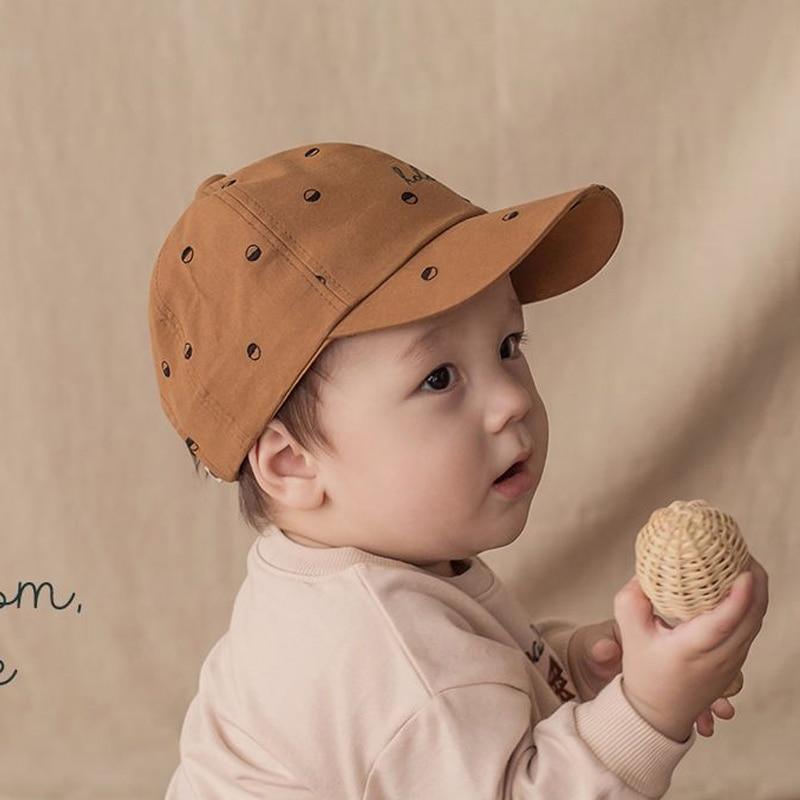 Joli chapeau en coton pour bébé, casquette de baseball réglable pour enfants, chapeau de soleil hip-hop avec fermeture snapback