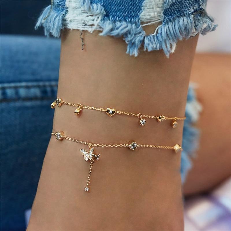 Bracelet de Cheville Bohème de Luxe avec Étoile et Coquillages, Bijou de Pied Simple pour Femmes, Style Estival