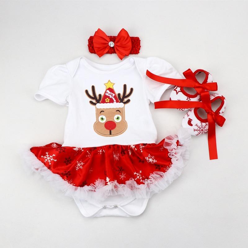 Ensemble de vêtements de Noël pour bébé fille, tenue de tout-petit nouveau-né