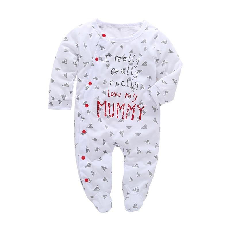 Grenouillères Bébé Garçon Manches Longues Tête de Cerf Combinaisons Nouveau-né Tenues Pour Filles et Garçons Pyjamas