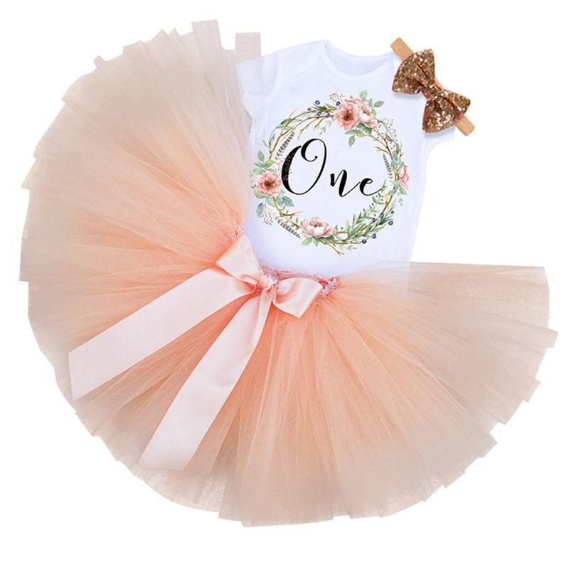 Nouvelles robes de baptême en tutu pour bébé 1er anniversaire, gâteau, pour fête d'enfants, 1 an, pour fête d'anniversaire de bébé fille