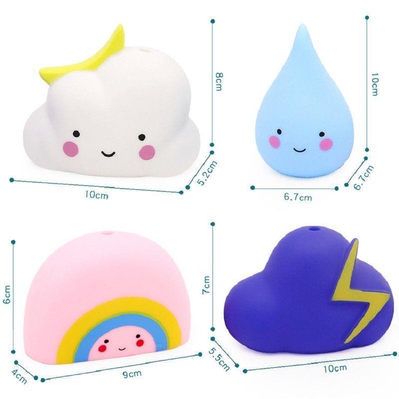 Jouets de bain pour bébé modernes, outils de pulvérisation d'eau pour le bain, jouets flottants en forme de nuages pour enfants