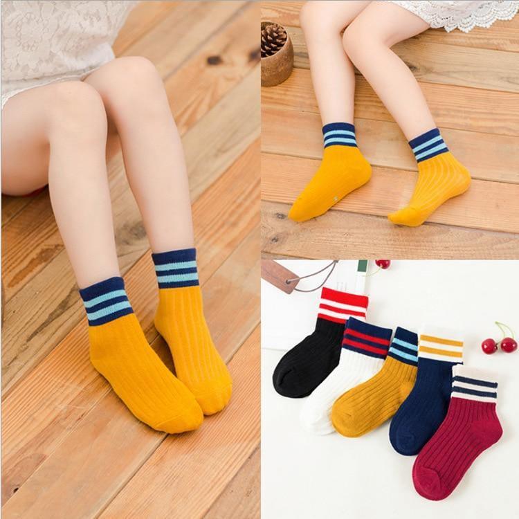 5 paires de chaussettes d'hiver pour bébés garçons, motif dessin animé ours, en coton respirant pour enfants, printemps automne