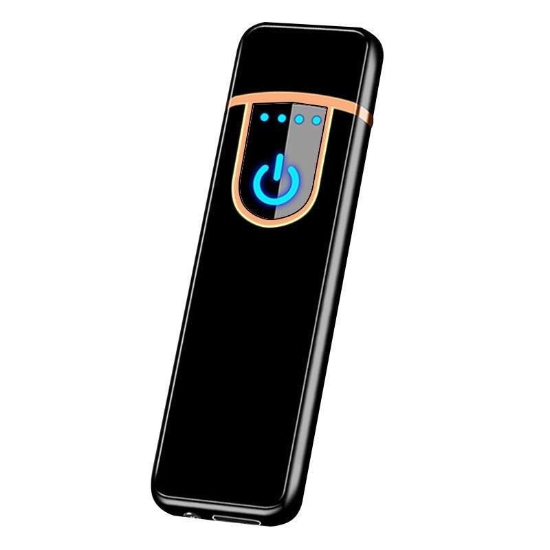 Briquet de Luxe Moderne Nouveau avec USB, Allumage par Empreinte Digitale, Briquet Électronique Rechargeable