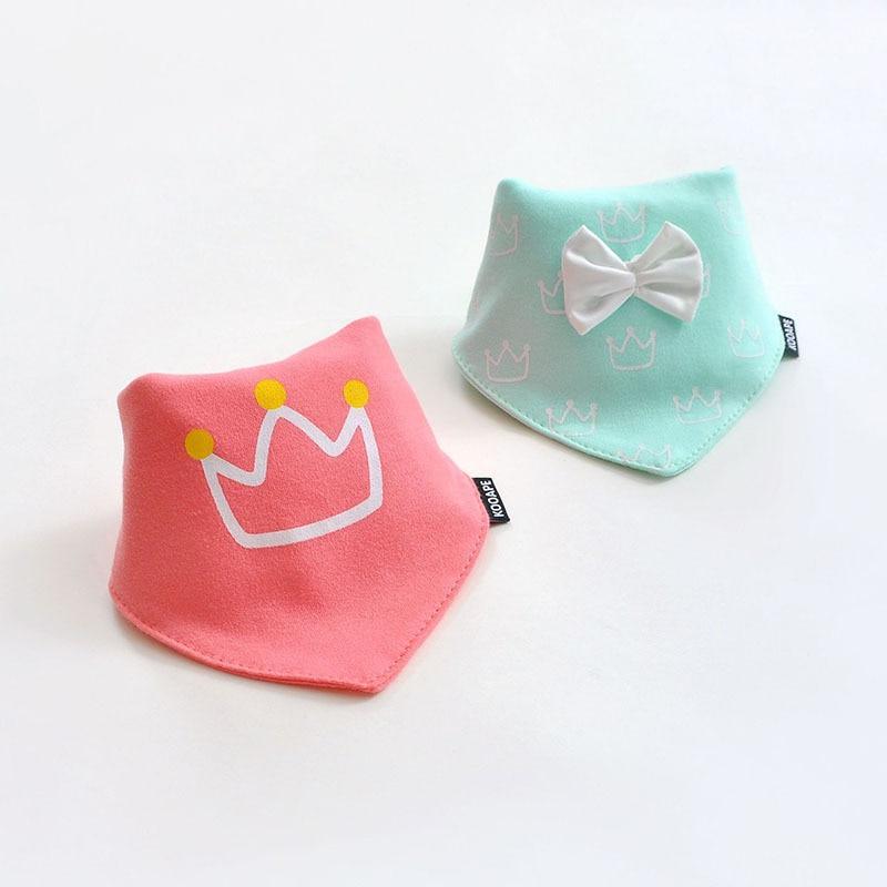 Lot de 2 bavoirs bandana double épaisseur en coton pour bébés, garçons et filles, bavoirs triangulaires, serviette pour nourrissons
