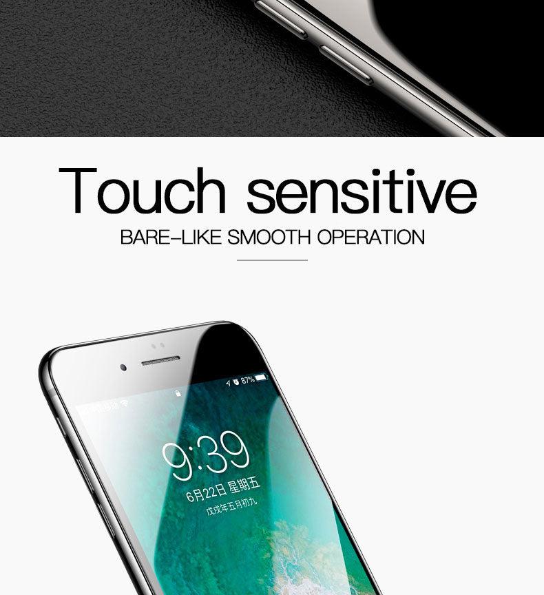Verre de protection 9000D incurvé et souple pour iPhone SE 2020 6 6S Plus, protection d'écran en verre trempé pour iPhone 7 8 PLUS, film en verre anti-rayures et anti-traces de doigts pour iPhone.