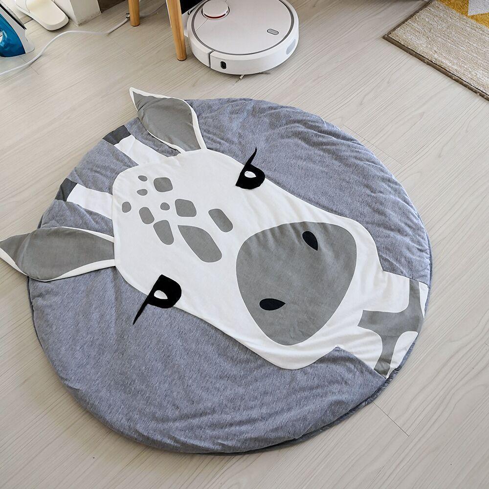Tapis de jeu rond pour bébé, tapis rampant pour tout-petits, tapis de sol pour enfants, tapis de jeu pour chambre d'enfant au design moderne et élégant
