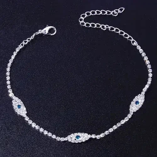 Cheville vintage Bule Evil Eye Bracelet de cheville pour femme | Femstylo