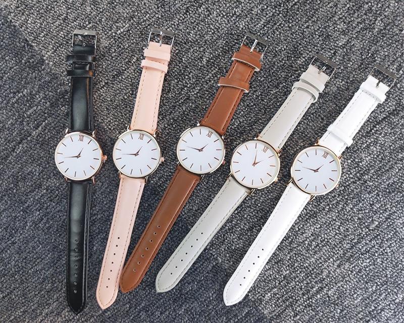 Nouvelles montres STEVVEX pour femme, montre-bracelet décontractée en cuir à quartz pour femmes et filles
