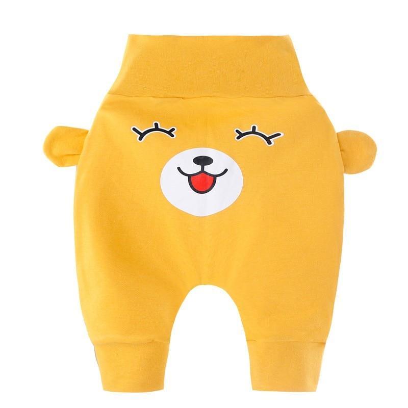Vêtements pour enfants, garçons et filles, pantalon PP pour nouveau-nés et tout-petits, style décontracté, avec motif ours et détails oreilles d'ours