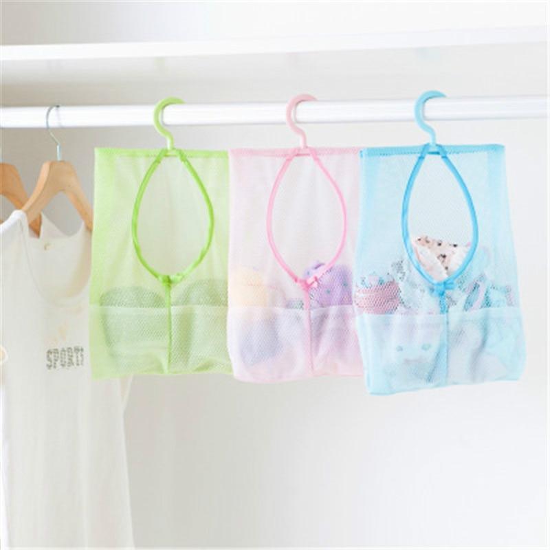 Sacs de rangement suspendus multifonctionnels en maille pour salle de bain, sacs en maille écologiques pour jouets de bain, paniers pour articles de rangement de salle de bain