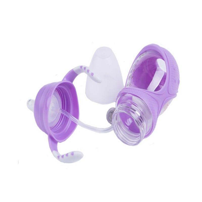 Biberon en verre avec tétine en silicone pour bébé
