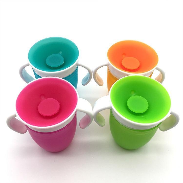 Bébé 240ml Anti-fuite Rotatif Tasse Magique Bébé Apprentissage Boire Tasse Enfant Bouteille D'eau