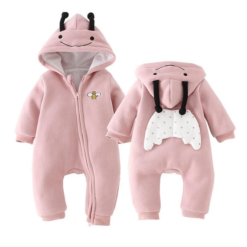 Combinaison bébé Dinosaure et Lapin avec Fermeture Éclair Vêtements Nouveaux-nés Grenouillère Bébés Filles et Garçons Déguisement Enfant Combinaison