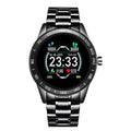 Montre connectée pour hommes avec écran LED et moniteur de fréquence cardiaque, tension artérielle, tracker de fitness, montre intelligente de sport étanche