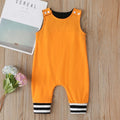 Nouveaux vêtements pour bébés garçons et filles, barboteuses pour nouveau-nés, combinaisons sans manches en coton à rayures unies pour enfants