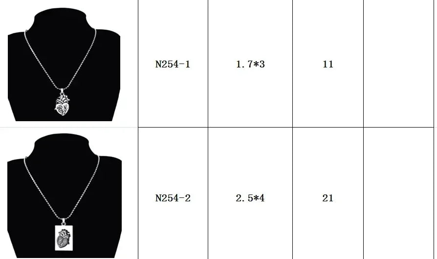 Paire de Pendentifs Cœurs Anatomiques Collier Amoureux Puzzle Mode Acier Inoxydable Chaîne Couple Colliers Cadeau Saint-Valentin Femme