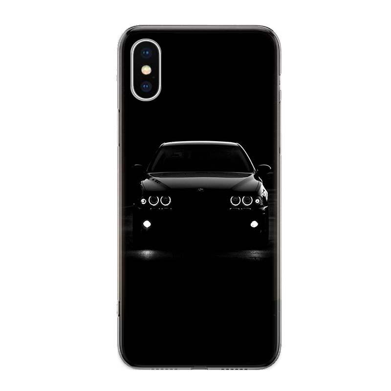 Coque de téléphone de voiture de sport cool pour iPhone 14 13 12 11 Pro Max Mini X Xs Xr 6 6s 7 8 Plus 5 5s Se Housse en caoutchouc de silicone souple antichoc